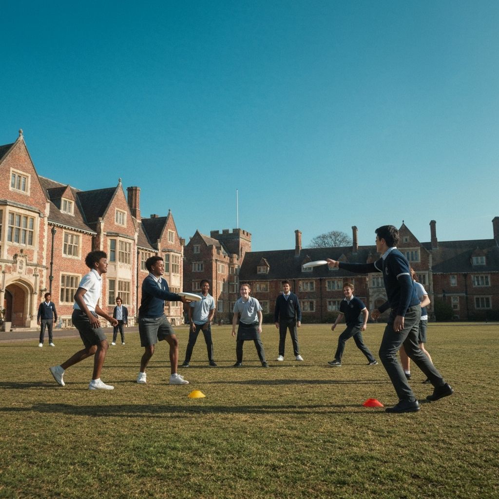 Students participating in morning activities